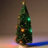 Intratuin kerstdorpminiatuur kerstboom met gouden versiering D 8 H 24 cm