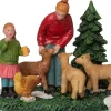 Intratuin kerstdorpminiatuur schapen voeren multi 9,2 x 6 x 6,2 cm