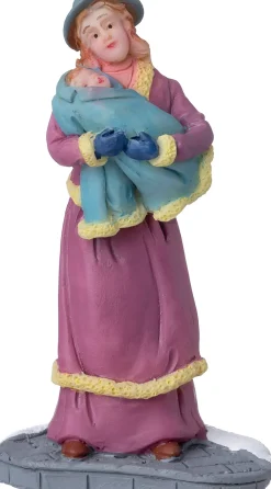 Intratuin kerstdorpminiatuur moeder met baby 4,8 x 2,1 x 6,6 cm