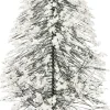 Intratuin kerstdorpminiatuur dennenboom met sneeuw D 9 H 22 cm