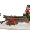 Intratuin kerstdorpminiatuur kampvuur multi 14,8 x 8 x 7,5 cm