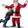 Intratuin kerstdorpminiatuur kerstman en kind 5,5 x 2,8 x 7 cm