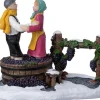 Intratuin kerstdorpminiatuur druiven stampen 9,8 x 6,2 x 7,5 cm