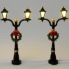 Intratuin kerstdorpminiatuur lantaarn met krans 6,5 x 2 x 11,5 cm 2 stuks