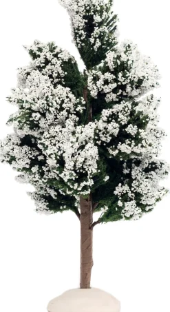 Intratuin kerstdorpminiatuur boom met sneeuw H 15 cm