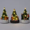 Intratuin kerstdorpminiatuur Durbuy kerstboom met teddybeer 8 x 6 x 11 cm