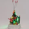 Intratuin kerstdorpminiatuur kerstboom versieren multi 11 x 11 x 18,5 cm