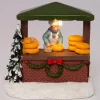 Intratuin kerstdorpminiatuur kaaskraam 10,4 x 7,3 x 10 cm