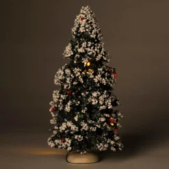 Intratuin kerstdorpminiatuur kerstboom met LED verlichting H 23 cm