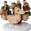 Intratuin kerstdorpminiatuur hobbelpaard carousel 6,8 x 6,6 x 6,9 cm