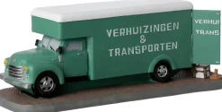 Intratuin kerstdorpminiatuur verhuiswagen 26,5 x 12 x 10 cm