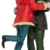 Intratuin kerstdorpminiatuur zoenend stelletje 3 x 2 x 6,5 cm