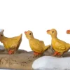 Intratuin kerstdorpminiatuur moedergans met kleintjes 9,1 x 3,5 x 3 cm