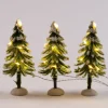 Intratuin kerstdorpminiatuur kerstbomen H 12 cm 3 stuks
