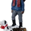 Intratuin kerstdorpminiatuur alpinist met hond 5 x 4,6 x 7,8 cm