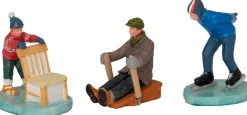 Intratuin kerstdorpminiatuur ijspret 3-delig