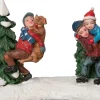 Intratuin kerstdorpminiatuur kind met hond multi 10 x 4,5 x 7 cm