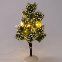 Intratuin kerstdorpminiatuur besneeuwde boom D 12 H 25 cm