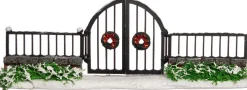 Intratuin kerstdorpminiatuur balustrade met deur 21 x 3 x 7 cm