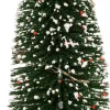 Intratuin kerstdorpminiatuur kerstboom met lampjes warm wit D 10 H 30 cm