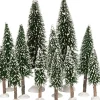 Intratuin kerstdorpminiatuur kerstbomen 12 stuks