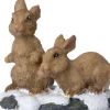 Intratuin kerstdorpminiatuur konijnen 5 x 3,4 x 4 cm