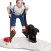 Intratuin kerstdorpminiatuur kind op stelten 7 x 3,5 x 6 cm