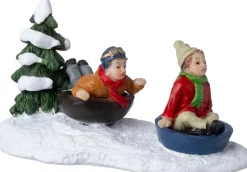 Intratuin kerstdorpminiatuur tube glijden 9,5 x 4,6 x 5,6 cm