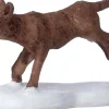 Intratuin kerstdorpminiatuur spelende hond 4 x 1,7 x 2,6 cm