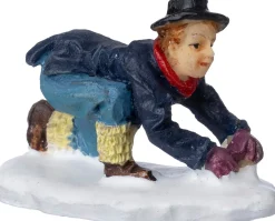 Intratuin kerstdorpminiatuur sneeuwbal maken 4,6 x 2,3 x 3,1 cm