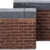 Intratuin kerstdorpminiatuur muur met hekje 10 x 1,2 x 4 cm 4 stuks