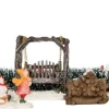Intratuin kerstdorpminiatuur kersttafereel 27,5 x 8 x 38 cm 12-delig