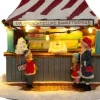 Intratuin kerstdorpminiatuur kraam banketbakker 12,5 x 9,5 x 10,5 cm