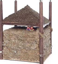 Intratuin kerstdorpminiatuur hooiberg H 12 cm