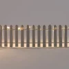 Intratuin kerstdorpminiatuur hek 24 lampjes warm wit 30 x 5 cm 2 stuks