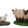 Intratuin kerstdorpminiatuur boerderijdieren 9 x 3,5 x 3 cm 6 stuks