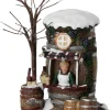 Intratuin kerstdorpminiatuur drank kraam 9,5 x 9 x 13 cm