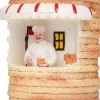 Intratuin kerstdorpminiatuur stroopwafel kraam 6,5 x 7 x 7 cm