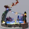 Intratuin kerstdorp schaatsbaan met slee 26,3 x 20,3 x 25,8 cm
