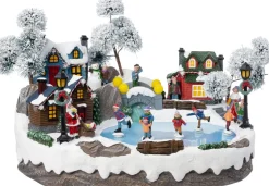 Intratuin kerstdorp schaatsbaan 31 x 22,5 x 18 cm