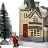 Intratuin kerstdorp set kerstman huisje lantaarn 9,1 x 1,4 x 6,5 cm 5-delig