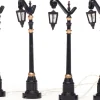 Intratuin kerstdorp verlichting lantaarn 2 x 3,5 x 10,5 cm 4 stuks