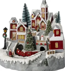 Intratuin kerstdorp winters dorp 28 x 28,5 x 27 cm