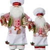 Intratuin kerstfiguur Baka kerstman wit / rood 28 x 20 x 60 cm
