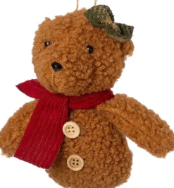 Intratuin kerstfiguur beer strikje bruin 9 x 6 x 14 cm