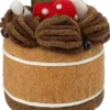 Intratuin kerstfiguur Bolo caketaart bruin D 12,5 H 13,5 cm