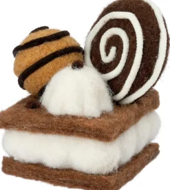 Intratuin kerstfiguur Bolo ijs sandwich bruin 8 x 8 x 11 cm