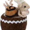 Intratuin kerstfiguur Bolo muis met bonbon bruin 11,5 x 8,5 x 12 cm