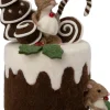 Intratuin kerstfiguur Bolo muis taart bruin 20 x 16 x 25 cm