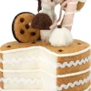 Intratuin kerstfiguur Bolo muis caketaart bruin 15 x 15 x 26 cm